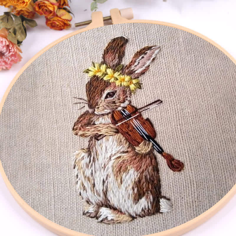 Rubbyoo Embroidery Kit - Rabbit Playing Violin - image 7