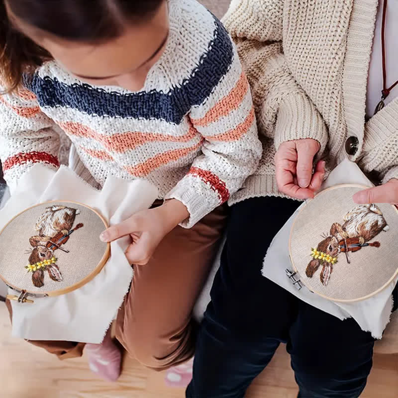 Rubbyoo Embroidery Kit - Rabbit Playing Violin - image 6