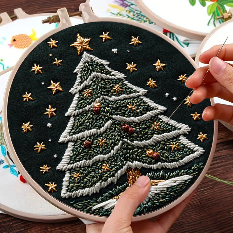 Rubbyoo Embroidery Kit - Christmas tree2 - image 9