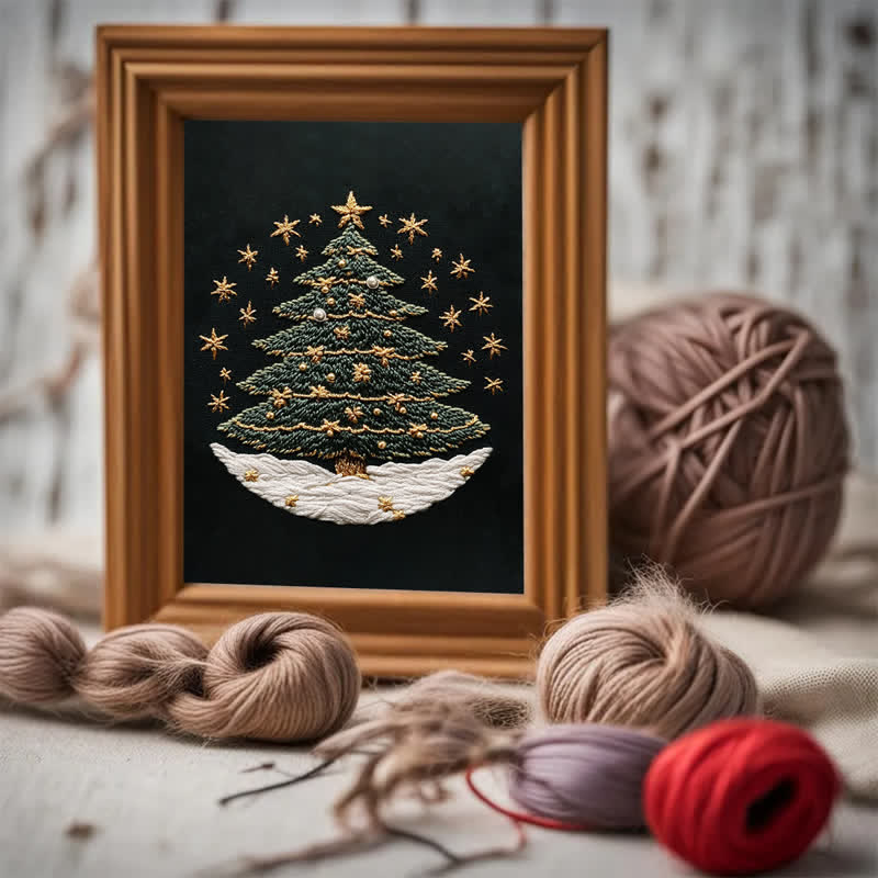 Rubbyoo Embroidery Kit - Christmas tree3 - image 3