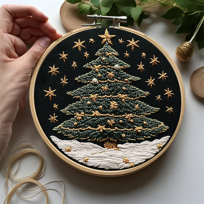 Rubbyoo Embroidery Kit - Christmas tree3 - image 7