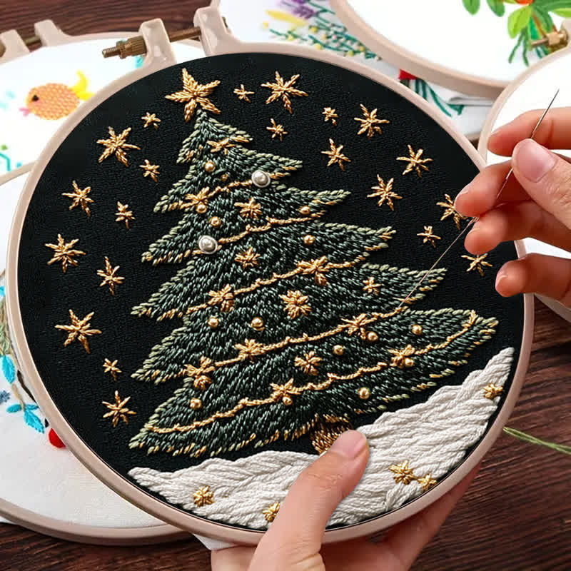 Rubbyoo Embroidery Kit - Christmas tree3 - image 8