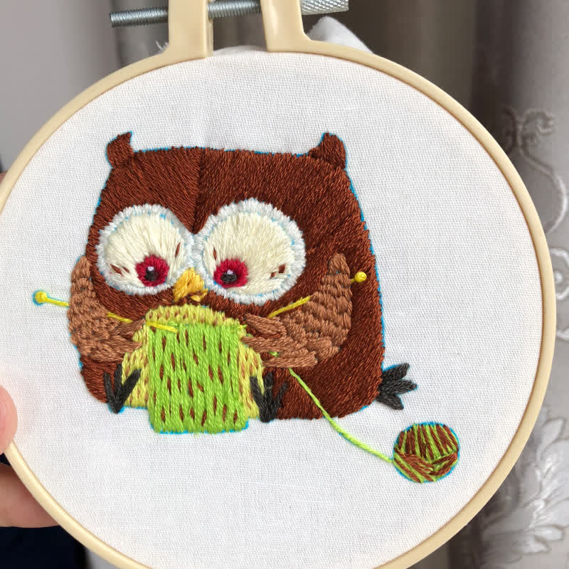 Rubbyoo Embroidery Kit - Cute Owl - image 2