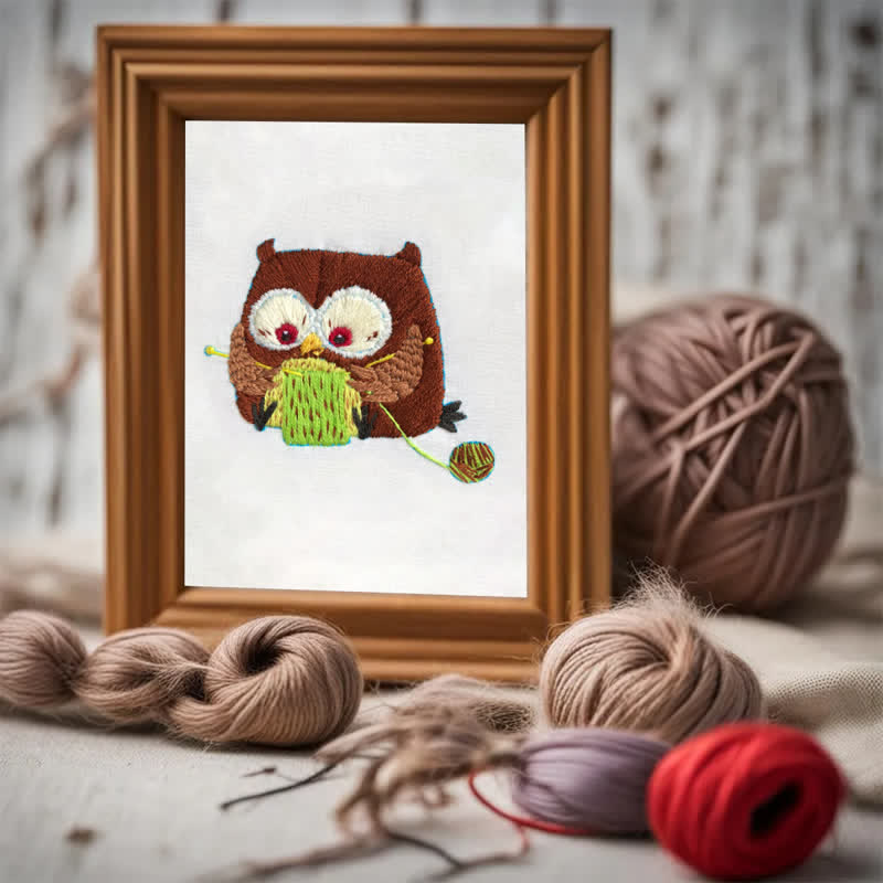 Rubbyoo Embroidery Kit - Cute Owl - image 4