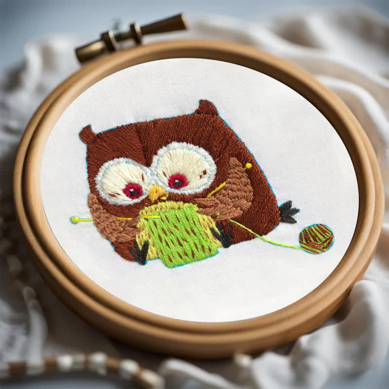 Rubbyoo Embroidery Kit - Cute Owl - image 6