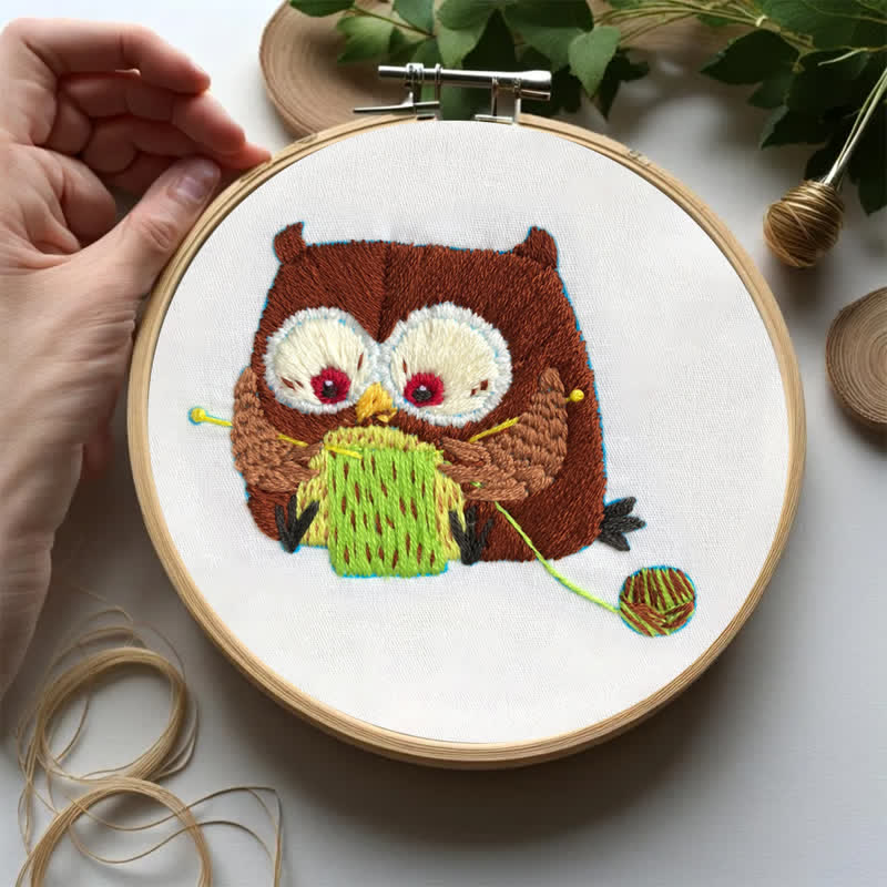 Rubbyoo Embroidery Kit - Cute Owl - image 8