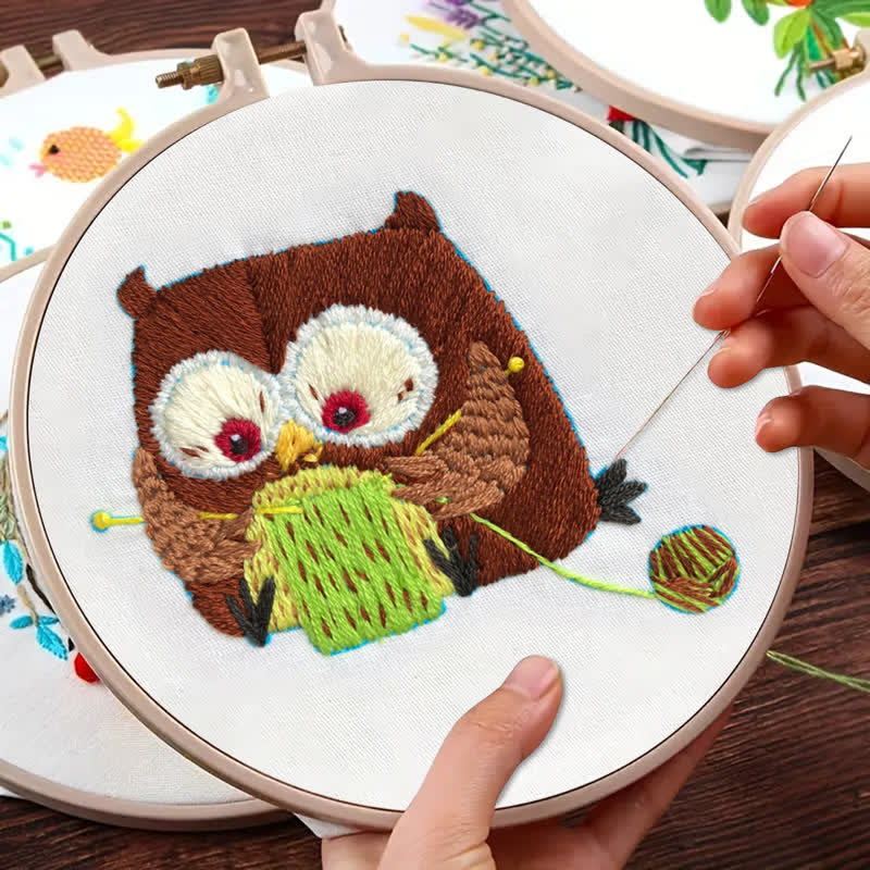 Rubbyoo Embroidery Kit - Cute Owl - image 10