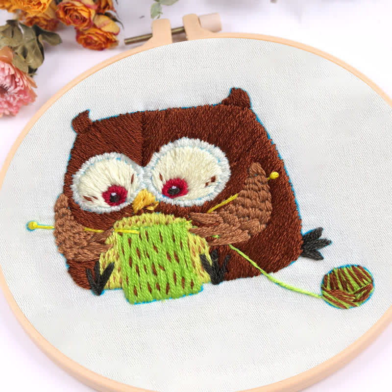 Rubbyoo Embroidery Kit - Cute Owl - image 9