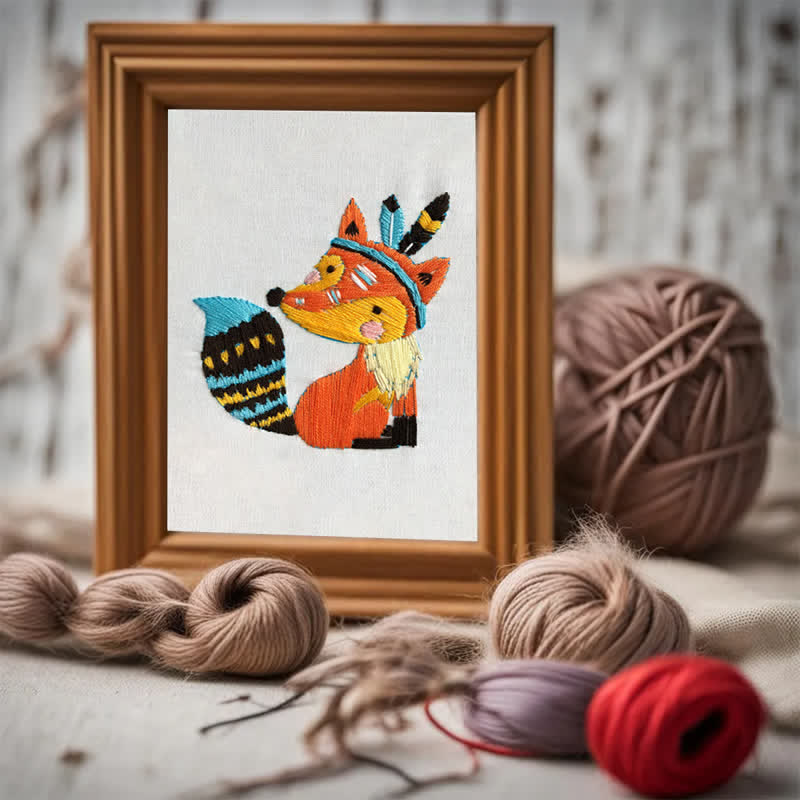 Rubbyoo Embroidery Kit - Cute Fox - image 4