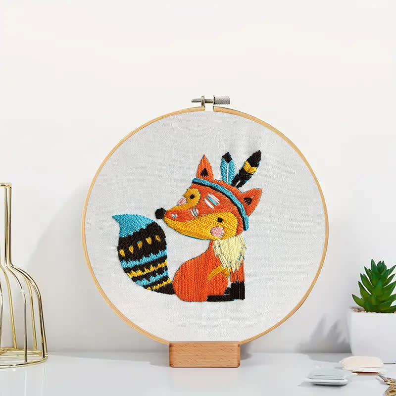 Rubbyoo Embroidery Kit - Cute Fox - image 3