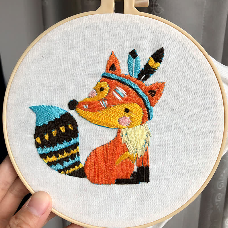 Rubbyoo Embroidery Kit - Cute Fox - image 2