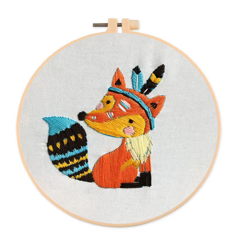 Rubbyoo Embroidery Kit - Cute Fox - image 1