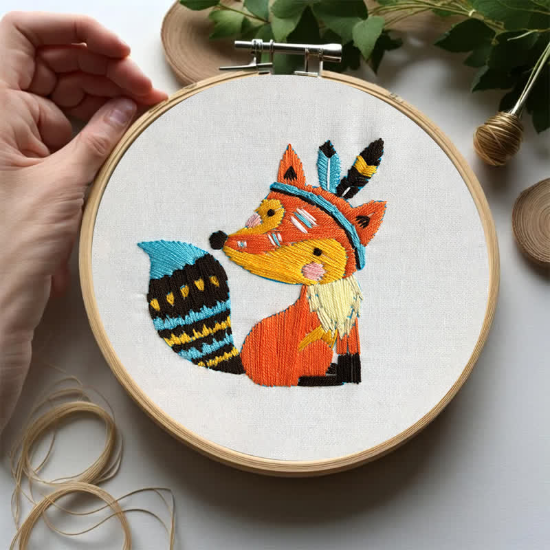 Rubbyoo Embroidery Kit - Cute Fox - image 8
