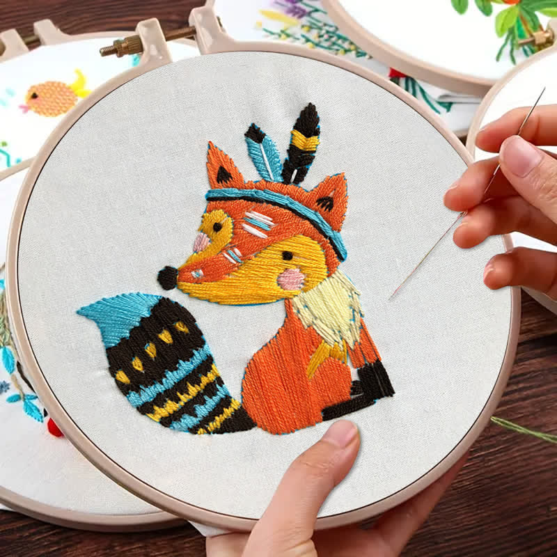 Rubbyoo Embroidery Kit - Cute Fox - image 10