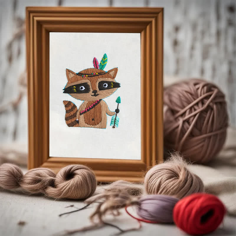 Rubbyoo Embroidery Kit - Raccoon Cub - image 4