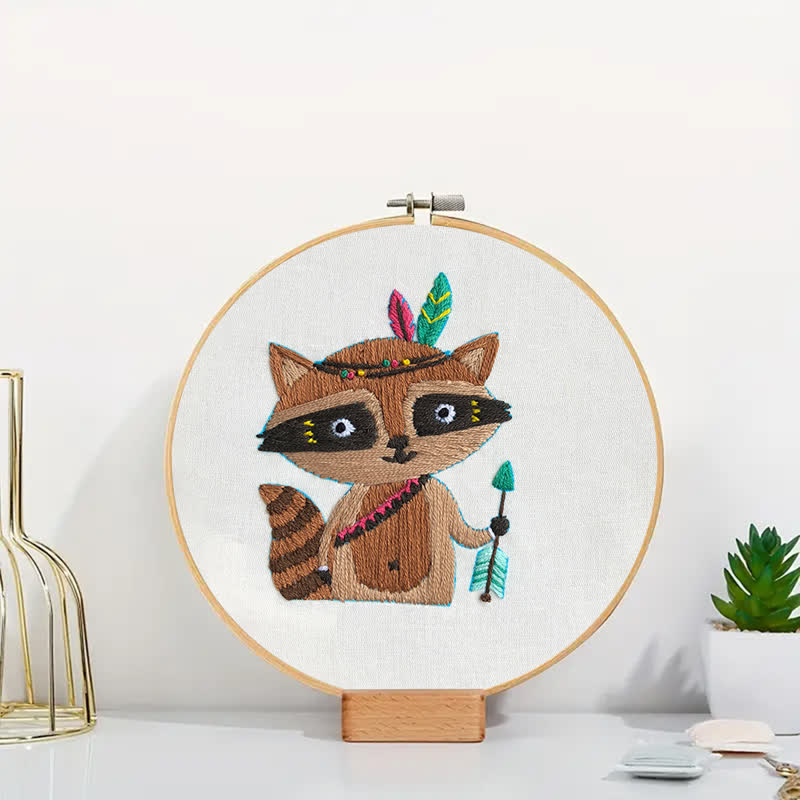 Rubbyoo Embroidery Kit - Raccoon Cub - image 3