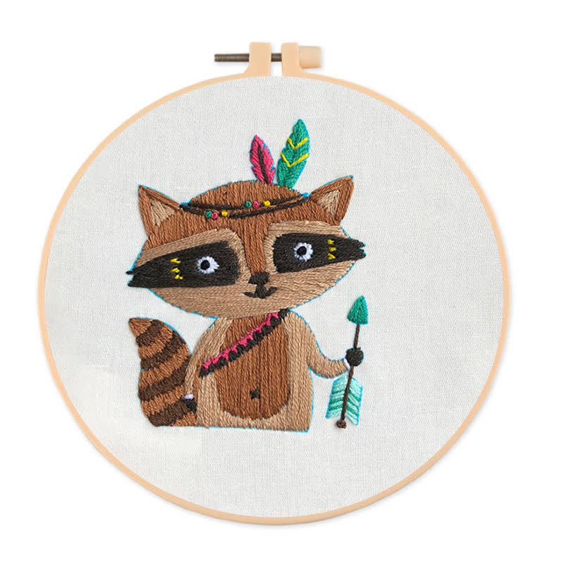 Rubbyoo Embroidery Kit - Raccoon Cub - image 1