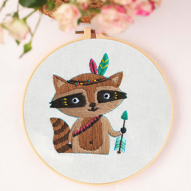 Rubbyoo Embroidery Kit - Raccoon Cub - image 5