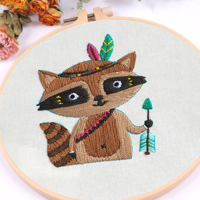 Rubbyoo Embroidery Kit - Raccoon Cub - image 9