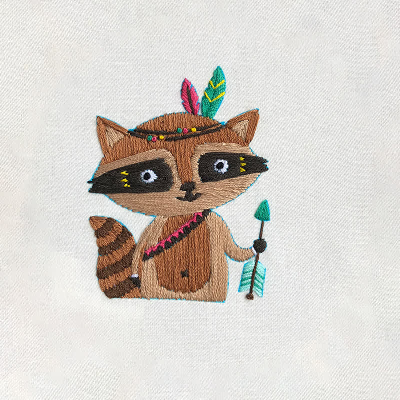 Rubbyoo Embroidery Kit - Raccoon Cub - image 11