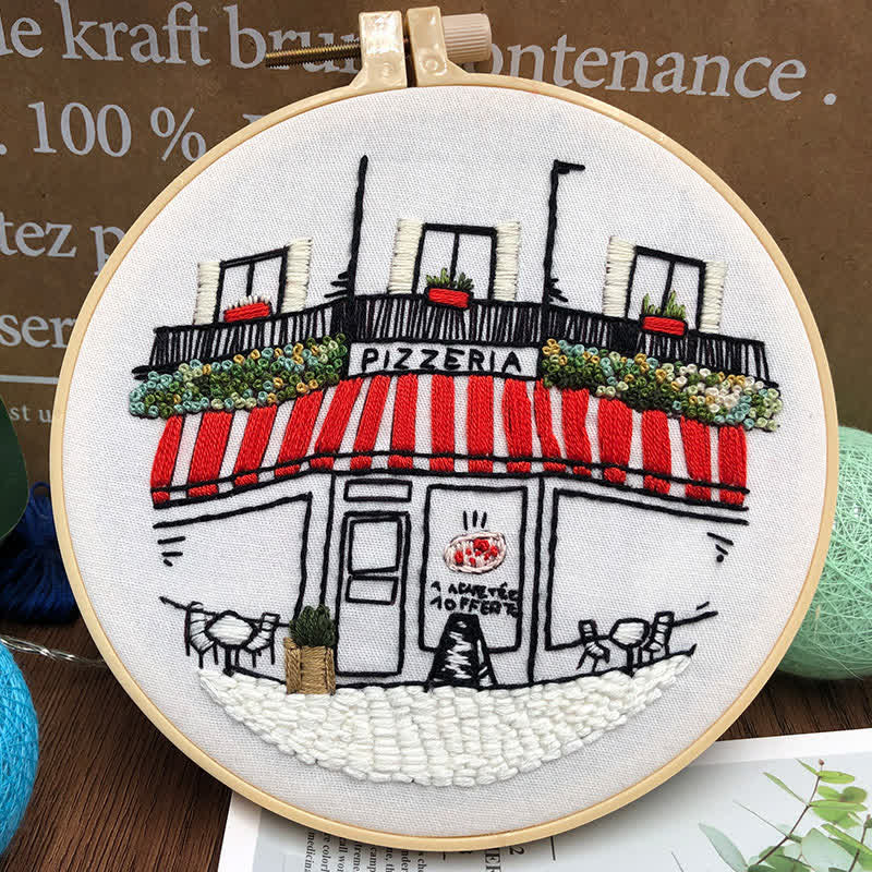 Rubbyoo Embroidery Kit - DIY Pizza Store - image 2