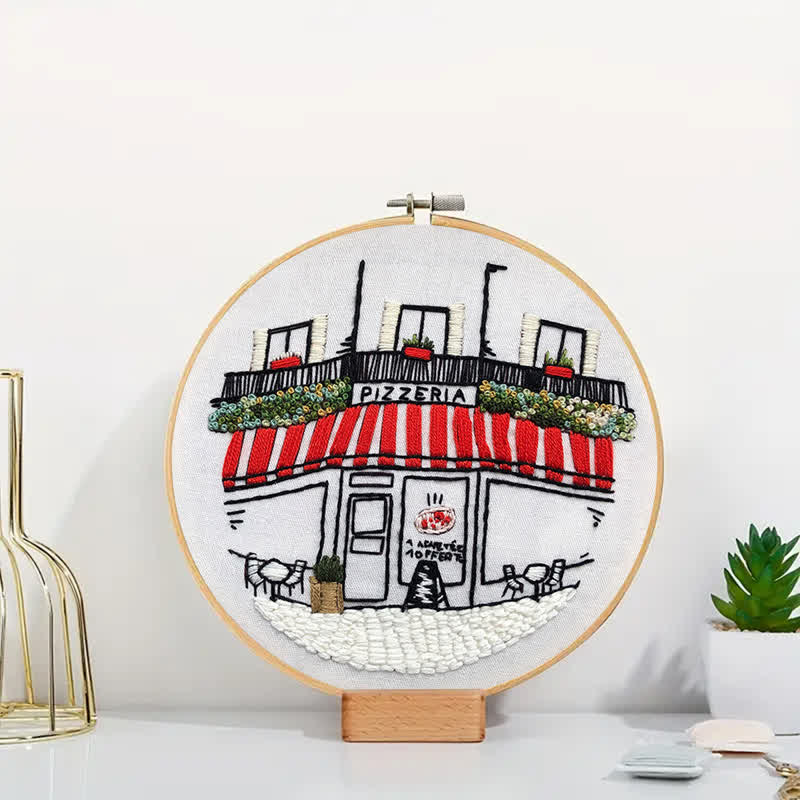 Rubbyoo Embroidery Kit - DIY Pizza Store - image 3