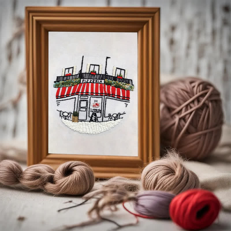 Rubbyoo Embroidery Kit - DIY Pizza Store - image 4