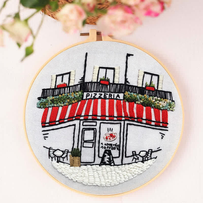 Rubbyoo Embroidery Kit - DIY Pizza Store - image 5