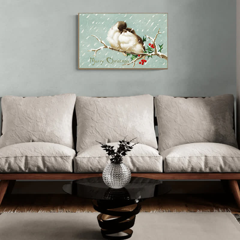 Rubbyoo Merry Christmas Birds - Wooden Jigsaw Puzzle