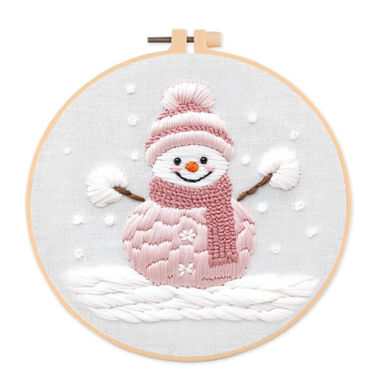 Rubbyoo Embroidery Kit - Cute Snowman - image 1