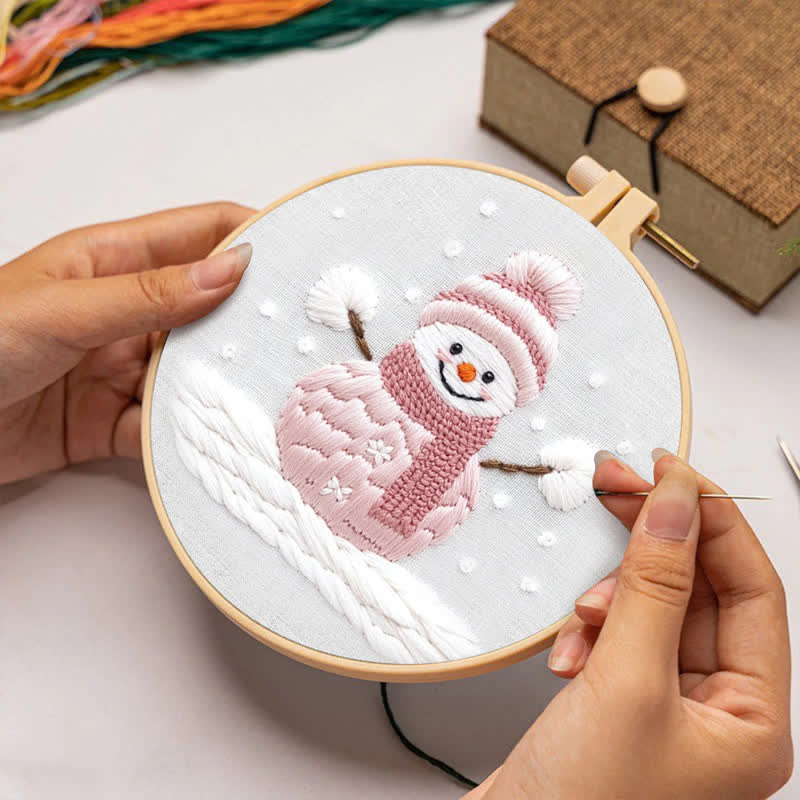 Rubbyoo Embroidery Kit - Cute Snowman - image 4