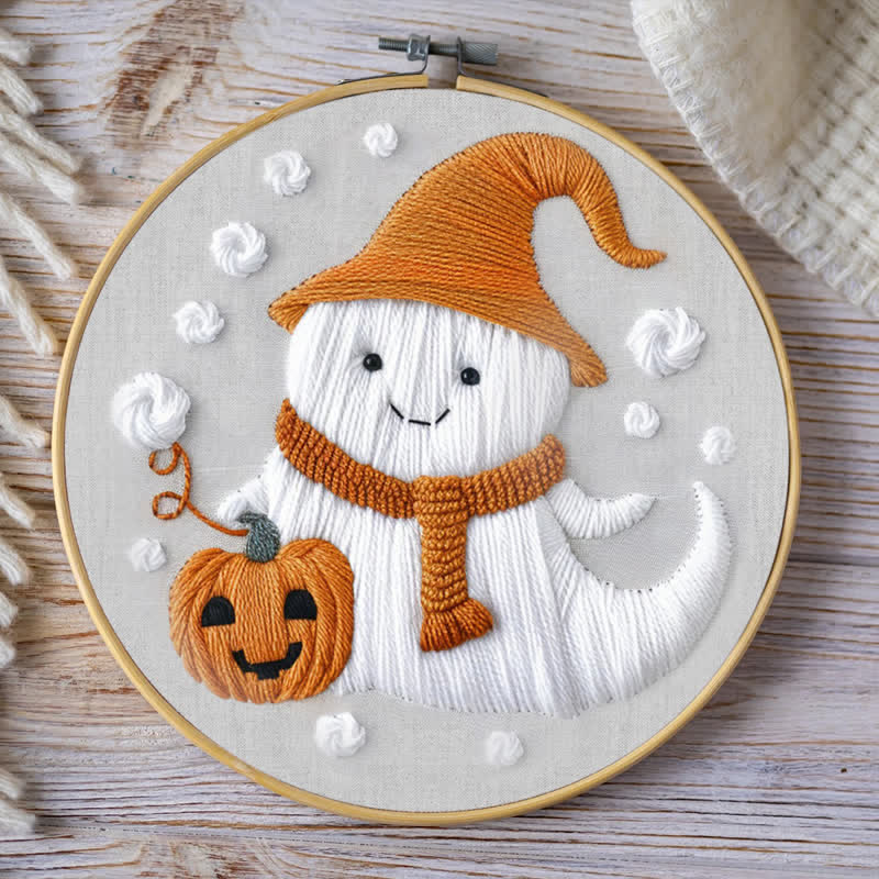 Rubbyoo Embroidery Kit - Ghost Halloween - image 2