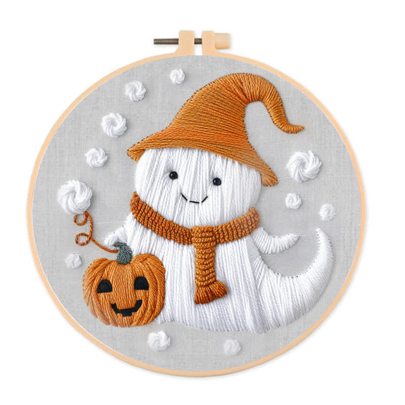 Rubbyoo Embroidery Kit - Ghost Halloween - image 1