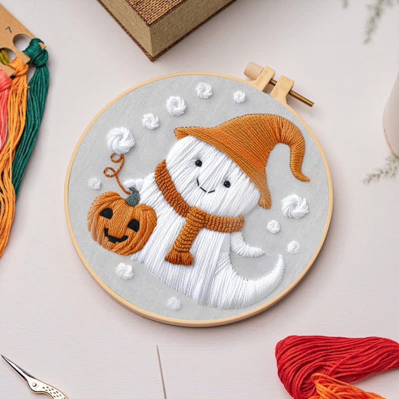 Rubbyoo Embroidery Kit - Ghost Halloween - image 6