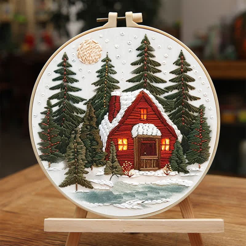 Rubbyoo Embroidery Kit - Winter Forest - image 6