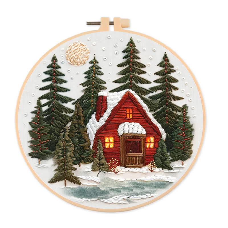 Rubbyoo Embroidery Kit - Winter Forest - image 1