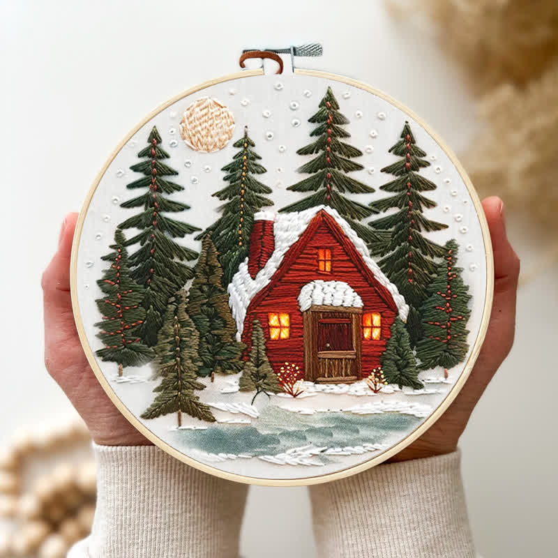 Rubbyoo Embroidery Kit - Winter Forest - image 3