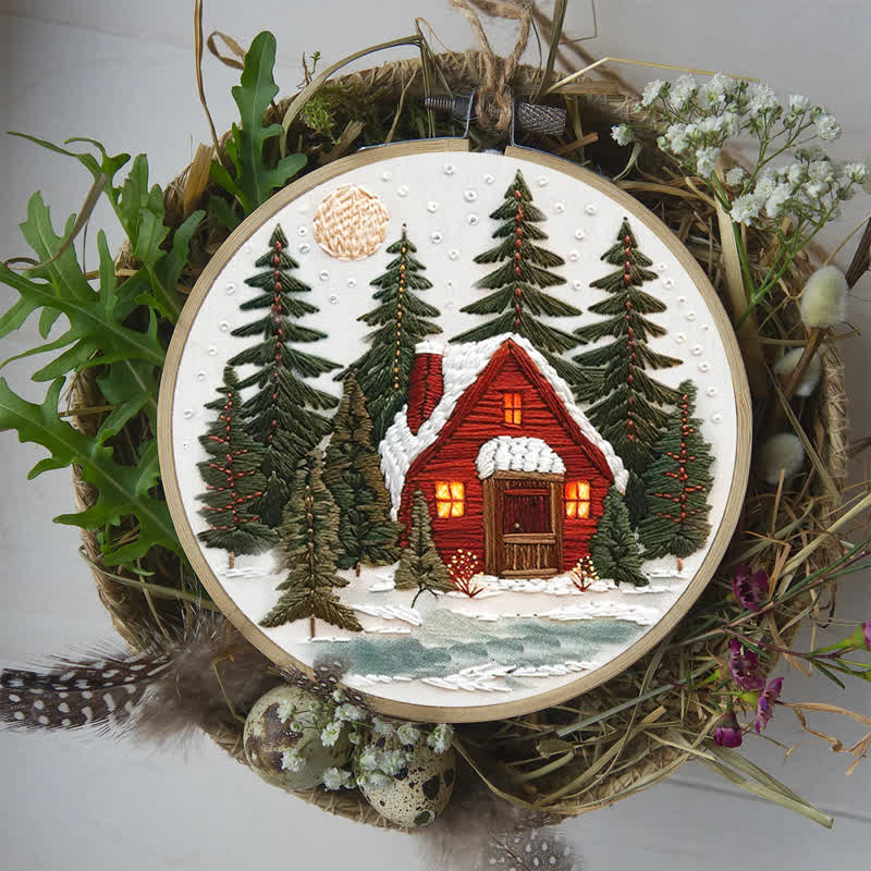 Rubbyoo Embroidery Kit - Winter Forest - image 9