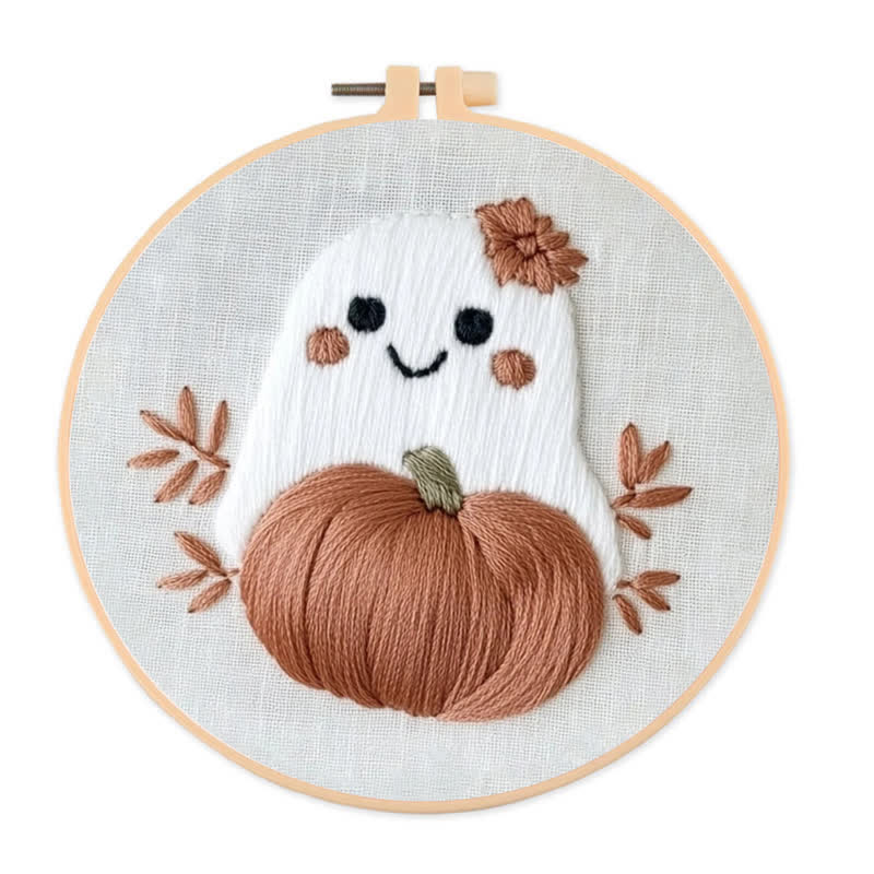 Rubbyoo Embroidery Kit - Cute Ghost - image 1