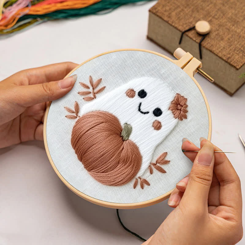 Rubbyoo Embroidery Kit - Cute Ghost - image 3