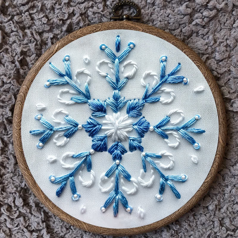 Rubbyoo Embroidery Kit - Blue Snowflake - image 9