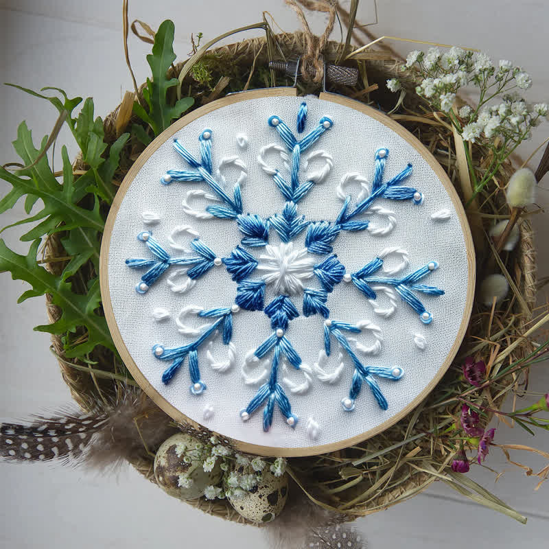 Rubbyoo Embroidery Kit - Blue Snowflake - image 7