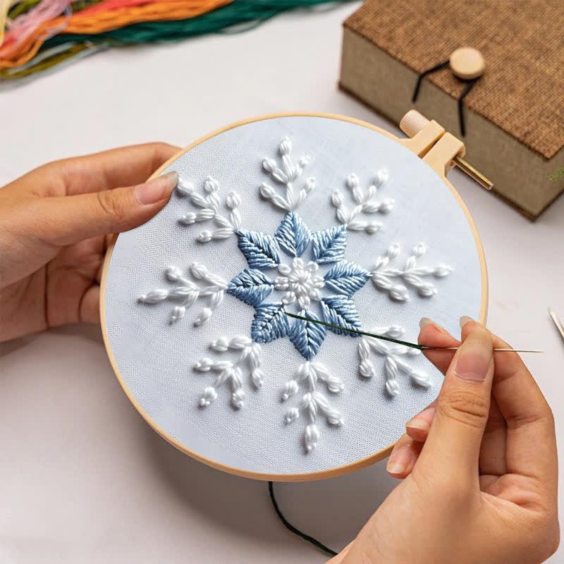 Rubbyoo Embroidery Kit - Snowflakes - image 4
