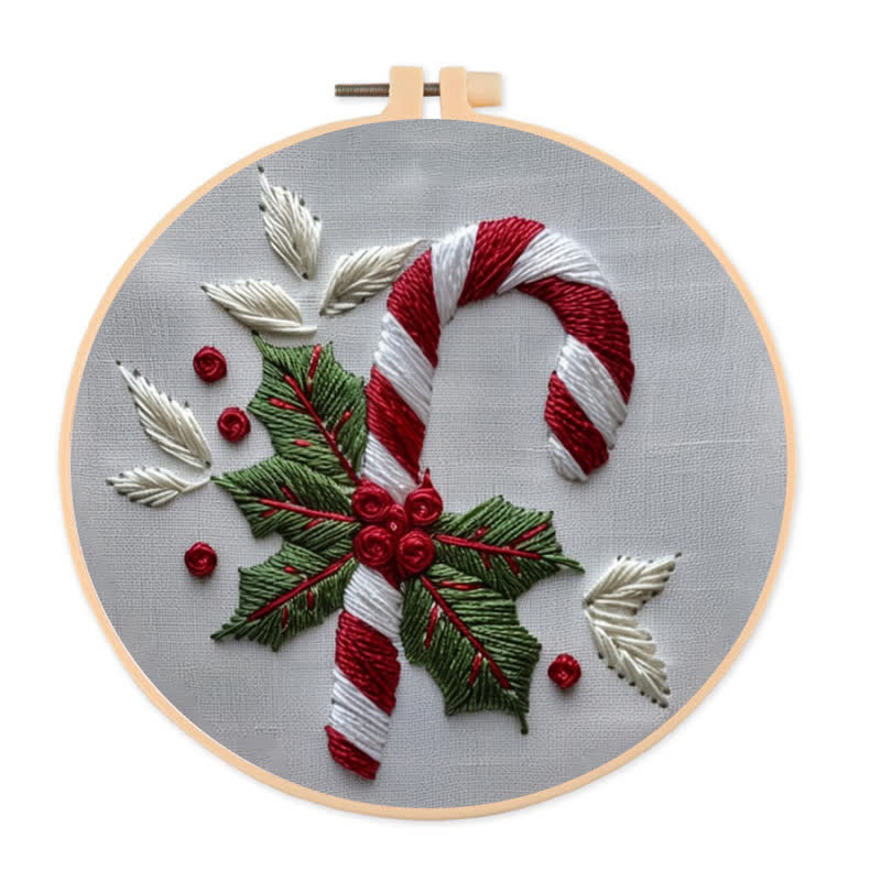 Rubbyoo Embroidery Kit - Candy Cane - image 1