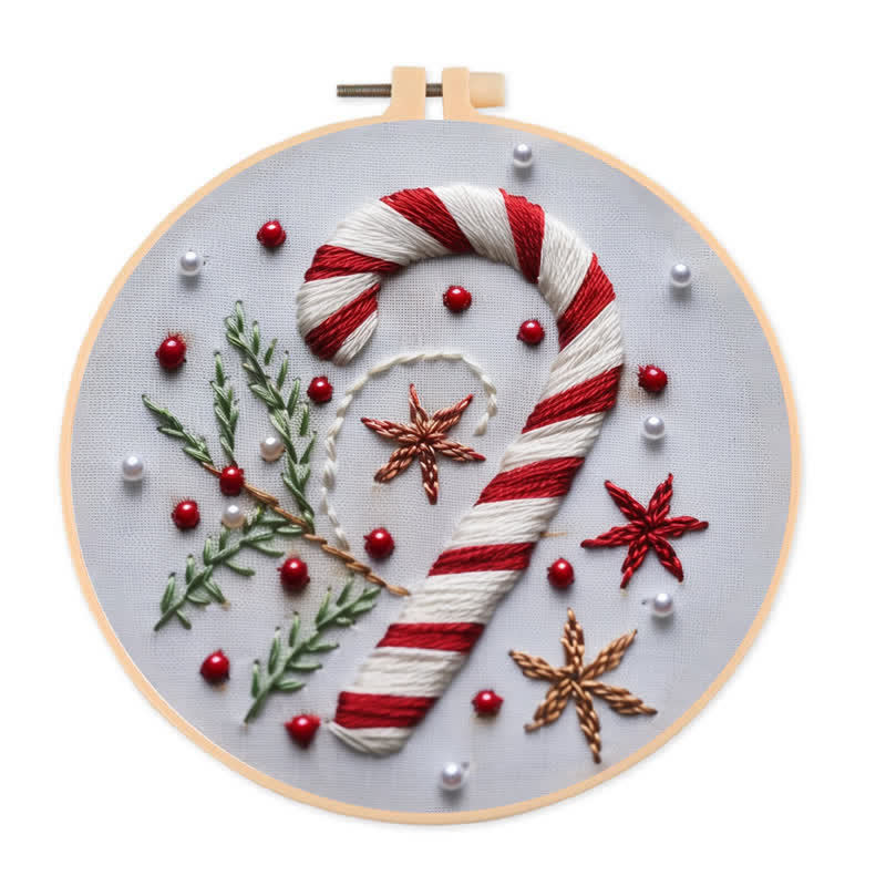 Rubbyoo Embroidery Kit -"Magnificent Mini - Candy Cane" - image 1