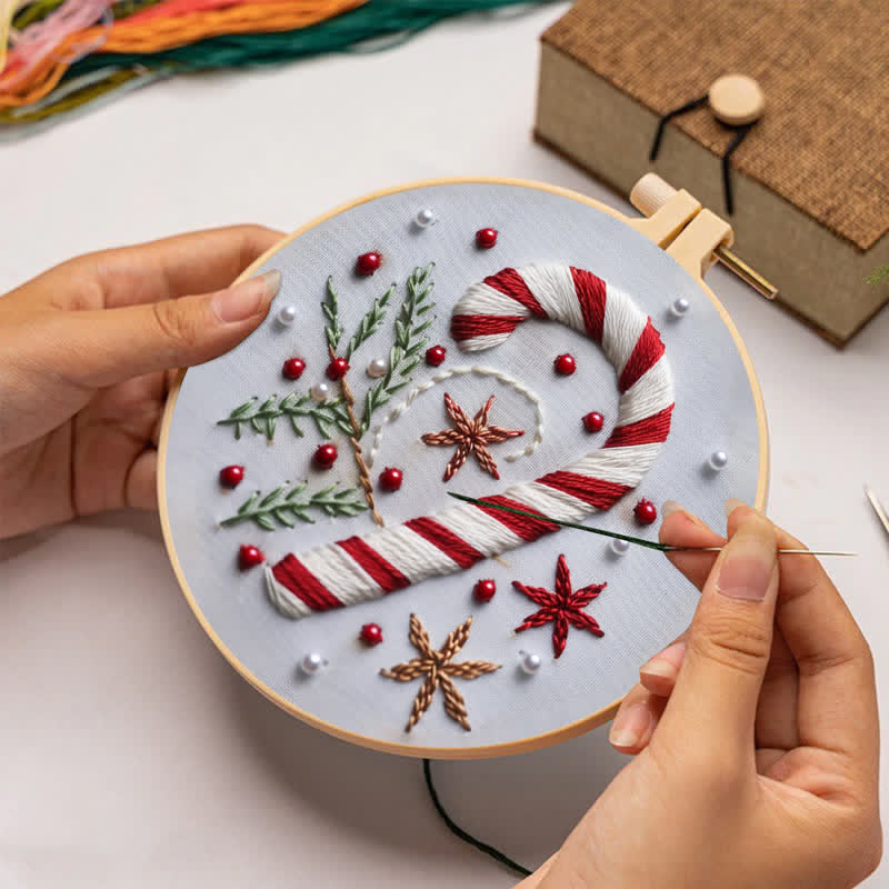 Rubbyoo Embroidery Kit -"Magnificent Mini - Candy Cane" - image 3