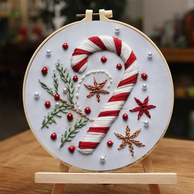 Rubbyoo Embroidery Kit -"Magnificent Mini - Candy Cane" - image 2