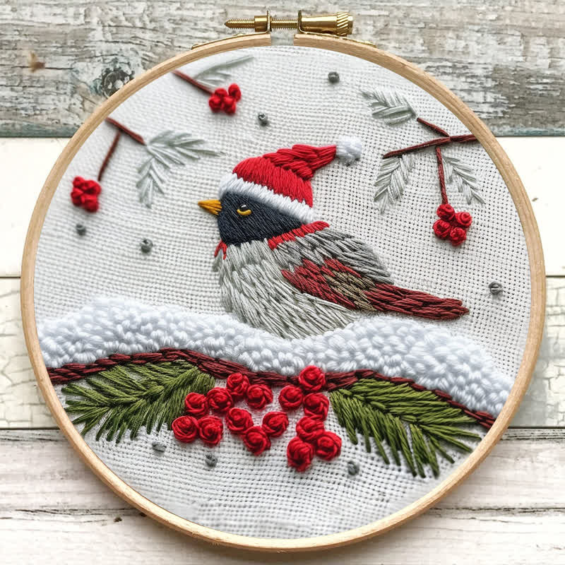 Rubbyoo Embroidery Kit - "Little sparrow"  Christmas Gift  - image 6