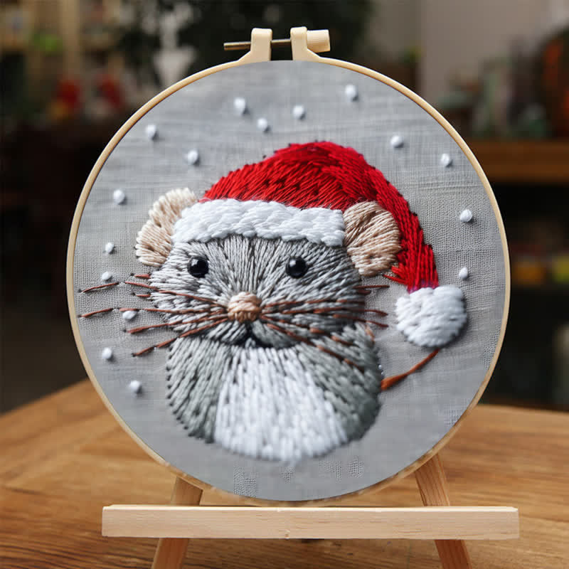 Rubbyoo Embroidery Kit - Christmas Mouse 2 - image 2