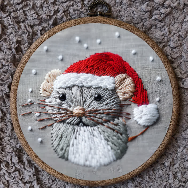 Rubbyoo Embroidery Kit - Christmas Mouse 2 - image 8
